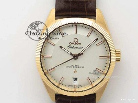 0414 Snug Seamaster Edizione Venezia RG Best Edition Blue Dial On Leather Strap A 8126